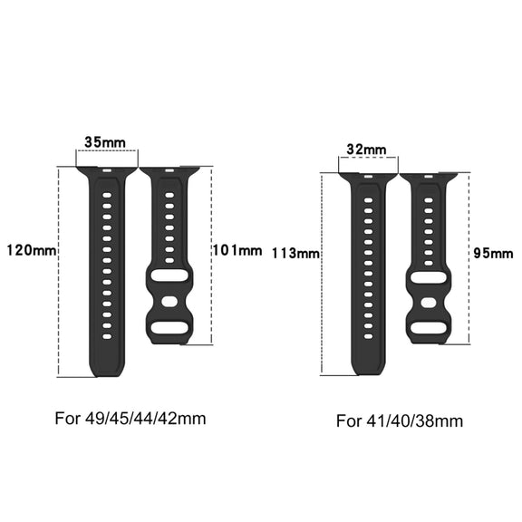 For Apple Watch 4 40mm Reverse Buckle Dot Texture Silicone Watch Band(Midnight Blue)