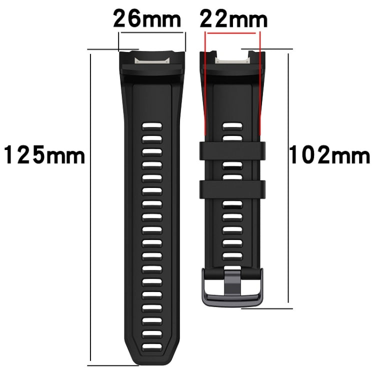 For Garmin Instinct 2X Sports Silicone Replacement Watch Band(Red)