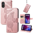 For Cubot P60 Butterfly Love Flower Embossed Leather Phone Case(Rose Gold) - free shipping - PMC TechLife - Order now!