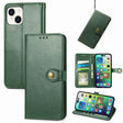 For  iPhone 15 Pro Max Retro Solid Color Buckle Leather Phone Case(Green) - free shipping - PMC TechLife - Order now!