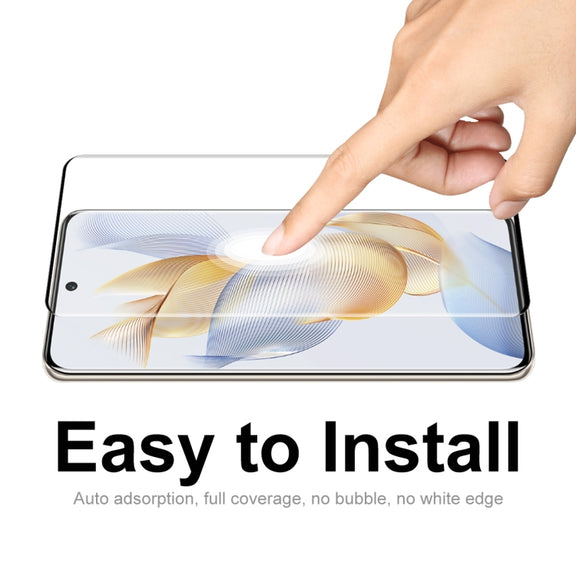 For Honor 90 5pcs ENKAY Hat-Prince Hot Bending Full Coverage Side Glue Tempered Glass Film
