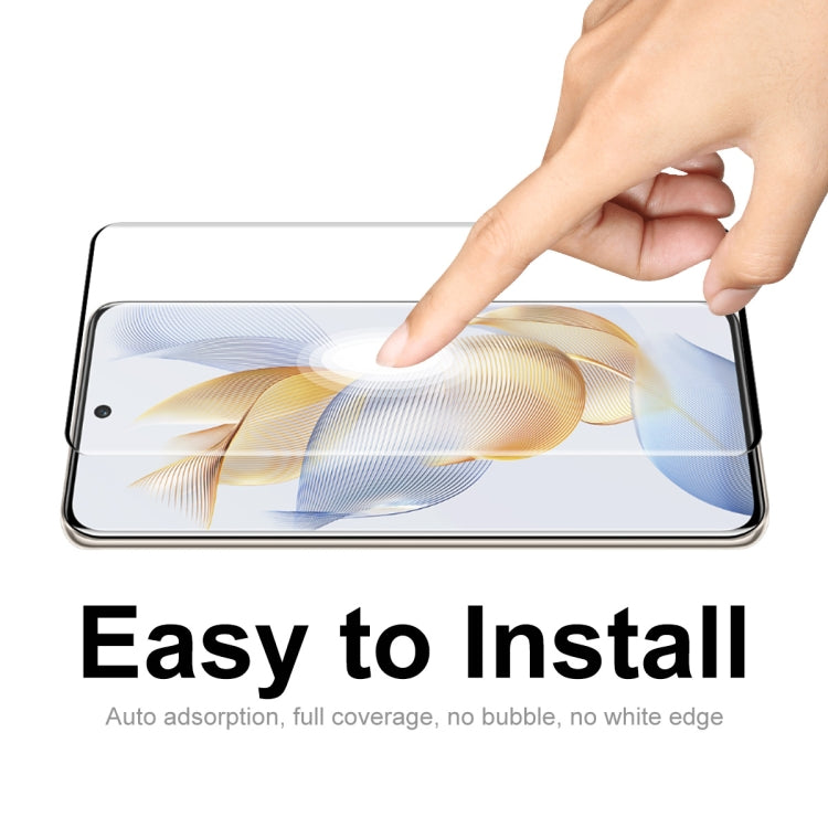 For Honor 90 5pcs ENKAY Hat-Prince Hot Bending Full Coverage Side Glue Tempered Glass Film