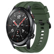 For Huawei Watch GT3 Pro 46mm Long & Short Sports Solid Color Silicone Watch Band Set(Dark Green) - Watch Bands by PMC TechLife | Online Shopping South Africa | PMC TechLife