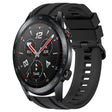 For Huawei Watch GT3 Pro 46mm Long & Short Sports Solid Color Silicone Watch Band Set(Black) - Watch Bands by PMC TechLife | Online Shopping South Africa | PMC TechLife