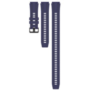 For Huawei Watch GT3 Pro 46mm Long & Short Sports Solid Color Silicone Watch Band Set(Midnight Blue)