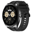 For Huawei Watch GT3  46mm Long & Short Sports Solid Color Silicone Watch Band Set(Black) - Watch Bands by PMC TechLife | Online Shopping South Africa | PMC TechLife