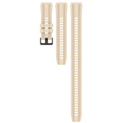 For Huawei Watch GT3  46mm Long & Short Sports Solid Color Silicone Watch Band Set(Khaki)