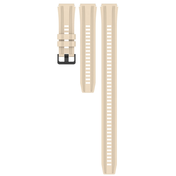 For Huawei Watch GT3 SE Long & Short Sports Solid Color Silicone Watch Band Set(Khaki)