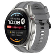For Huawei Watch 3 Pro New Long & Short Sports Solid Color Silicone Watch Band Set(Grey) - Watch Bands by PMC TechLife | Online Shopping South Africa | PMC TechLife