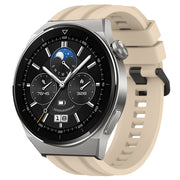 For Huawei Watch 3 Pro Long & Short Sports Solid Color Silicone Watch Band Set(Khaki)