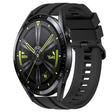For Huawei Watch GT Runner Long & Short Sports Solid Color Silicone Watch Band Set(Black) - Watch Bands by PMC TechLife | Online Shopping South Africa | PMC TechLife