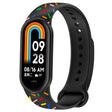 For Xiaomi Band 8 Sports Rainbow Dots Silicone Buckle Watch Band(Black) - Watch Bands by PMC TechLife | Online Shopping South Africa | PMC TechLife
