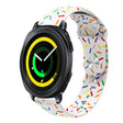 For Samsung Galaxy Watch 5 Pro Sports Rainbow Dots Silicone Buckle Watch Band(White) - Watch Bands by PMC TechLife | Online Shopping South Africa | PMC TechLife