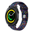 For Samsung Galaxy Watch 5 Pro Sports Rainbow Dots Silicone Buckle Watch Band(Blue) - Watch Bands by PMC TechLife | Online Shopping South Africa | PMC TechLife