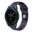 For Samsung Galaxy Watch Active 2 40mm / 44mm Sports Rainbow Dots Silicone Buckle Watch Band(Blue) - Watch Bands by PMC TechLife | Online Shopping South Africa | PMC TechLife