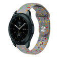 For Samsung Galaxy Watch Active 2 40mm / 44mm Sports Rainbow Dots Silicone Buckle Watch Band(Gray) - Watch Bands by PMC TechLife | Online Shopping South Africa | PMC TechLife