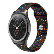 For Samsung Galaxy watch Active 40mm Sports Rainbow Dots Silicone Buckle Watch Band(Black) - Watch Bands by PMC TechLife | Online Shopping South Africa | PMC TechLife