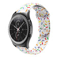 For Samsung Galaxy watch Active 40mm Sports Rainbow Dots Silicone Buckle Watch Band(White) - Watch Bands by PMC TechLife | Online Shopping South Africa | PMC TechLife