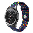 For Samsung Galaxy watch Active 40mm Sports Rainbow Dots Silicone Buckle Watch Band(Blue) - Watch Bands by PMC TechLife | Online Shopping South Africa | PMC TechLife