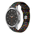 For Samsung Gear S2 Classic Sports Rainbow Dots Silicone Buckle Watch Band(Black) - Watch Bands by PMC TechLife | Online Shopping South Africa | PMC TechLife