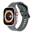 For Apple Watch 5 44mm Ripple Silicone Sports Watch Band(Dark Grey) - Watch Bands by PMC TechLife | Online Shopping South Africa | PMC TechLife