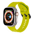 For Apple Watch 5 44mm Ripple Silicone Sports Watch Band(Fluorescent Green) - Watch Bands by PMC TechLife | Online Shopping South Africa | PMC TechLife