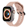 For Apple Watch 4 44mm Ripple Silicone Sports Watch Band(Pink) - Watch Bands by PMC TechLife | Online Shopping South Africa | PMC TechLife