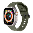 For Apple Watch 2 42mm Ripple Silicone Sports Watch Band(Dark Green) - Watch Bands by PMC TechLife | Online Shopping South Africa | PMC TechLife