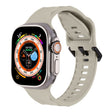 For Apple Watch 2 42mm Ripple Silicone Sports Watch Band(Starlight) - Watch Bands by PMC TechLife | Online Shopping South Africa | PMC TechLife