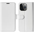 For iPhone 15 Pro Max R64 Texture Horizontal Flip Leather Phone Case(White) - free shipping - PMC TechLife - Order now!