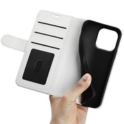 For iPhone 15 Pro Max R64 Texture Horizontal Flip Leather Phone Case(White)