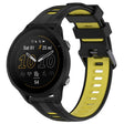 For Garmin Forerunner 955 Sports Two-Color Silicone Watch Band(Black+Yellow) - Watch Bands by PMC TechLife | Online Shopping South Africa | PMC TechLife