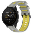 For Garmin Forerunner 955 Sports Two-Color Silicone Watch Band(Grey+Yellow) - Watch Bands by PMC TechLife | Online Shopping South Africa | PMC TechLife