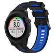 For Garmin Forerunner 935 Sports Two-Color Silicone Watch Band(Black+Blue) - Watch Bands by PMC TechLife | Online Shopping South Africa | PMC TechLife
