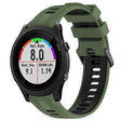 For Garmin Forerunner 935 Sports Two-Color Silicone Watch Band(Army Green+Black) - Watch Bands by PMC TechLife | Online Shopping South Africa | PMC TechLife