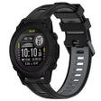 For Garmin Descent G1 Sports Two-Color Silicone Watch Band(Black+Grey) - Watch Bands by PMC TechLife | Online Shopping South Africa | PMC TechLife