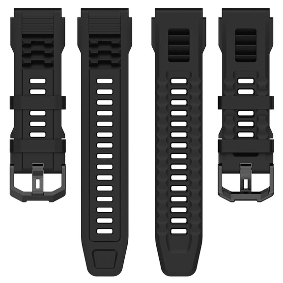 For Amazfit T-Rex Ultra Silicone Sports Watch Band(Dark Green)