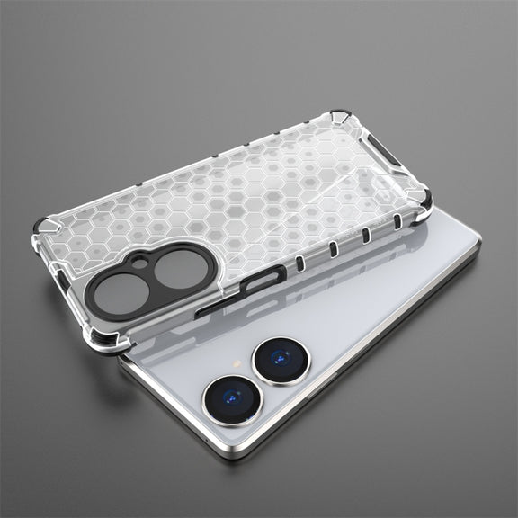 For Huawei Enjoy 60 Pro / nova 11i Shockproof Honeycomb Phone Case(Blue)