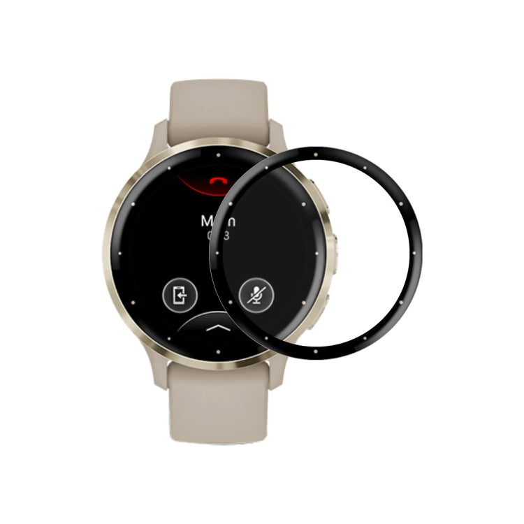 Compatible with Garmin Venu 3S ENKAY 3D Full Coverage Soft PC Edge + PMMA HD Screen Protector Film