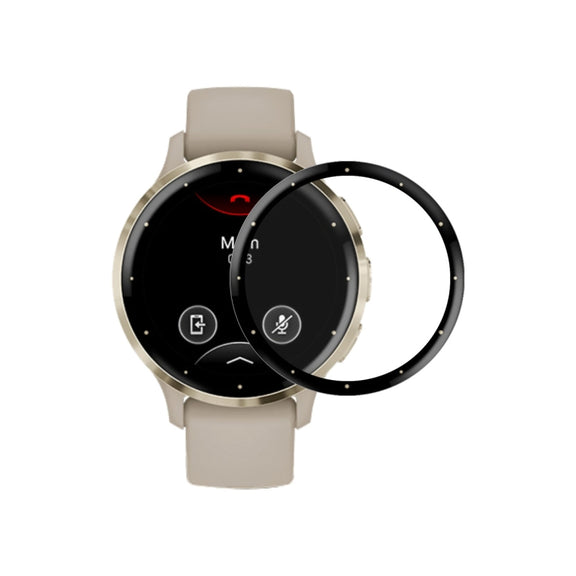 Compatible with Garmin Venu 3S ENKAY 3D Full Coverage Soft PC Edge + PMMA HD Screen Protector Film