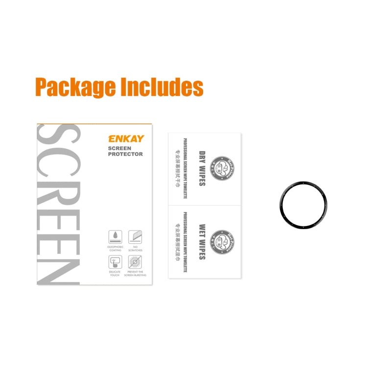 Compatible with Garmin Venu 3S ENKAY 3D Full Coverage Soft PC Edge + PMMA HD Screen Protector Film