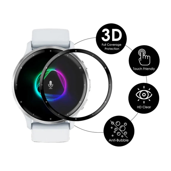 Compatible with Garmin Venu 3 2pcs ENKAY 3D Full Coverage Soft PC Edge + PMMA HD Screen Protector Film