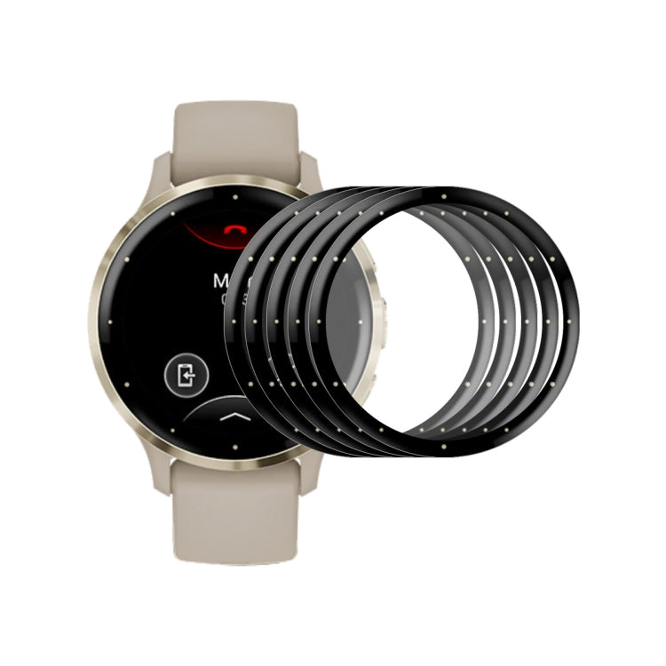 Compatible with Garmin Venu 3S 5pcs ENKAY 3D Full Coverage Soft PC Edge + PMMA HD Screen Protector Film