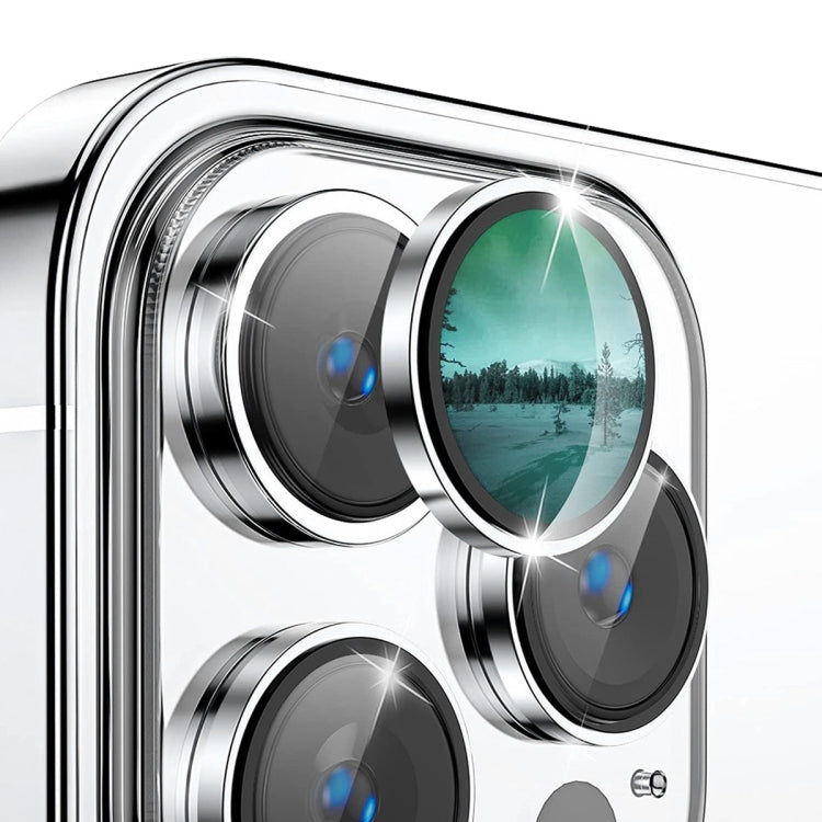 For iPhone 15 Pro / 15 Pro Max ENKAY AR Anti-reflection Camera Lens Glass Full Film(Silver)