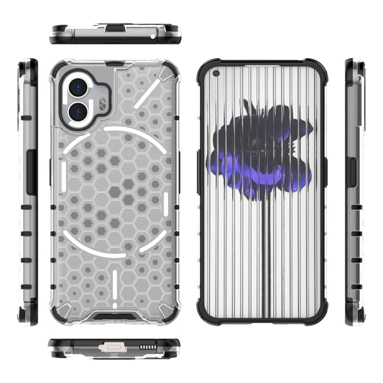 For Nothing Phone 2 Shockproof Honeycomb Phone Case(White)