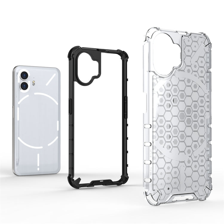 For Nothing Phone 2 Shockproof Honeycomb Phone Case(White)