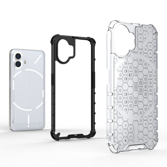 For Nothing Phone 2 Shockproof Honeycomb Phone Case(White)