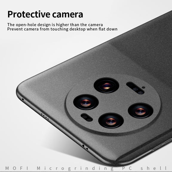 For Xiaomi 13 Ultra MOFI Fandun Series Frosted PC Ultra-thin All-inclusive Phone Case(Black)