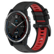 Compatible with Garmin Quatix 7 22mm Sports Two-Color Silicone Watch Band(Black+Red) - free shipping - PMC TechLife - Order now!