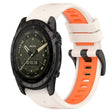 Compatible with Garmin Tactix 7 AMOLED 26mm Sports Two-Color Silicone Watch Band(Starlight+Orange) - free shipping - PMC TechLife - Order now!